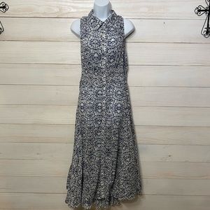 Chelsea & Theodore women’s size XL blue and white polo tank dress